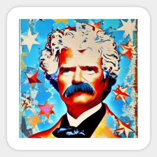 Mark Twain Americana Sticker